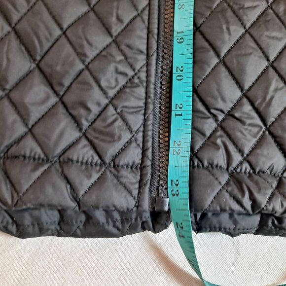 Spyder Women's Full-zip Jacket Size L Faux Shearling Quilted Black - Picture 7 of 10